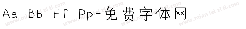 Aa Bb Ff Pp字体转换